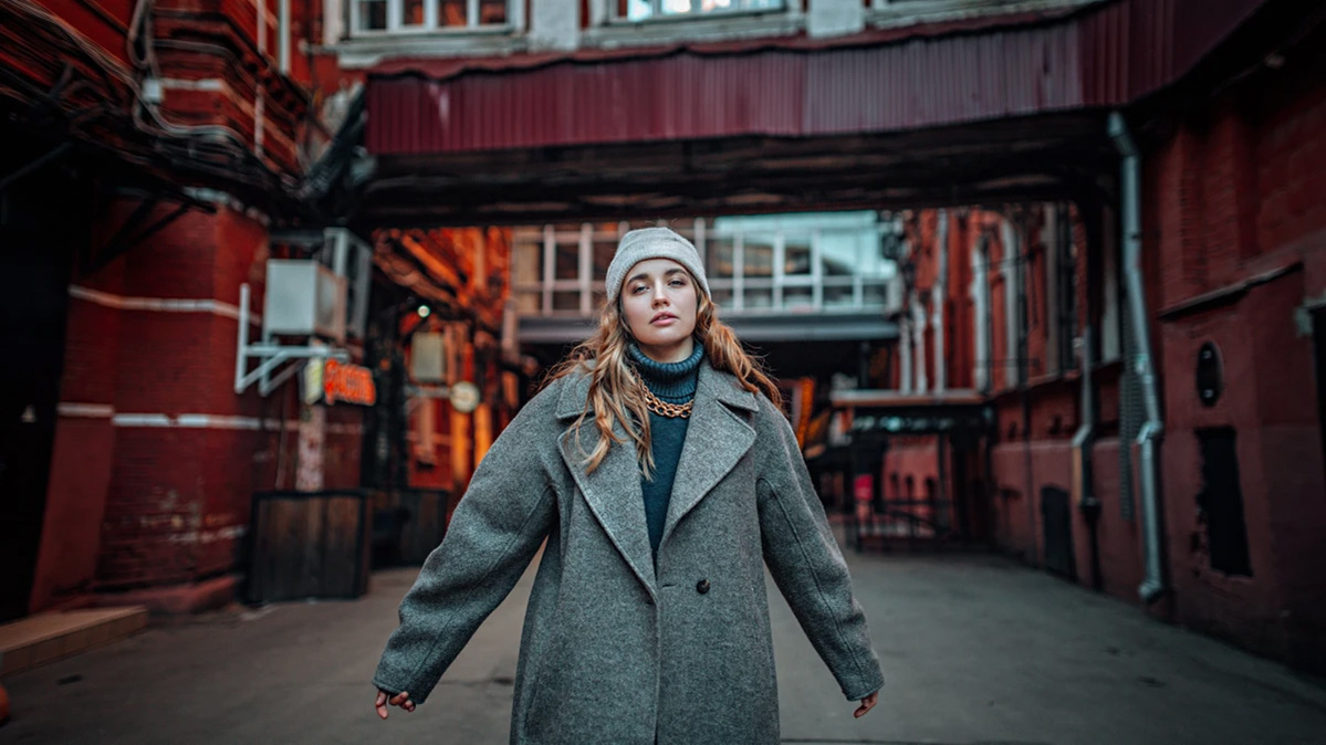 Фотосессия девушки на улице